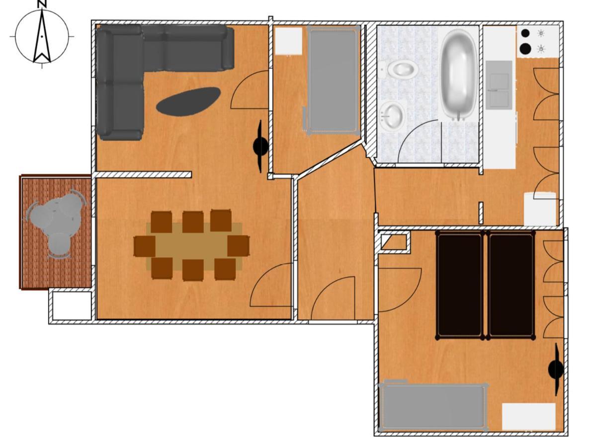 Jena City Apartment, Balkon, Sonnig, Wifi, Parkplaetze, Naehe Zentrum מראה חיצוני תמונה